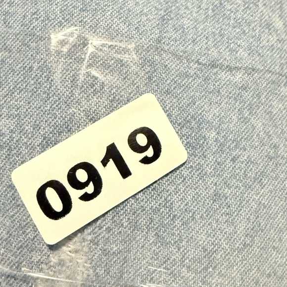 Bershka Light Blue Cropped Denim Jacket - Picture 7 of 7